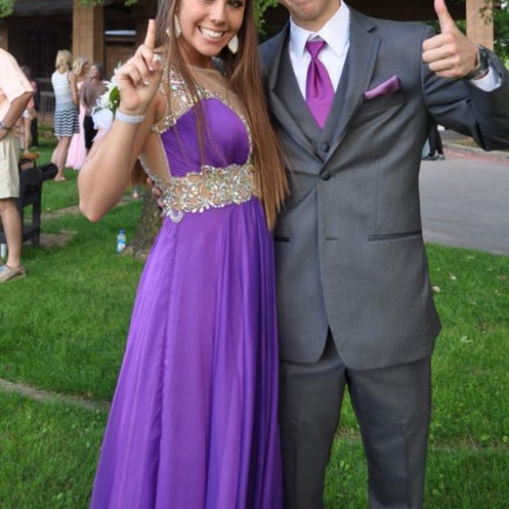 Purple formal dress